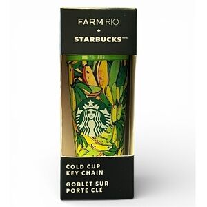 Starbucks Limited Farm Rio Cold Cup Key Chain 2025 NEW Bananas Colorful Green